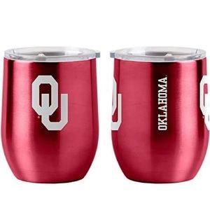 Oklahoma Sooners 16oz Curved Ultra Travel Tumbler [NEW] NCAA Cup Mug Coffee